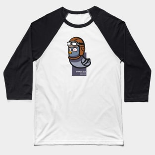 Stressed Out Aviator Pigeon Baseball T-Shirt